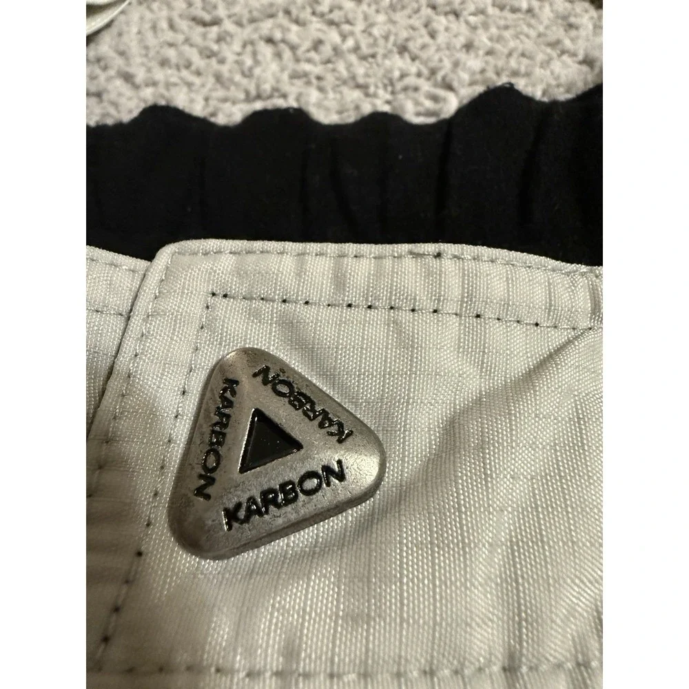 KARBON Ski Pants Mens Large Gray Insulated Snowboard Suspenders Pockets